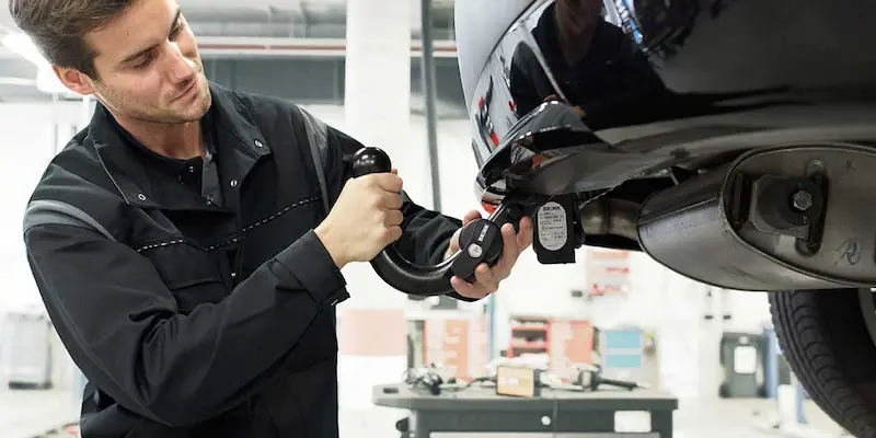 مراحل اتصال یدک‌کش خودرو به ماشین