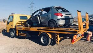 حمل خودروهای تصادفی در زنجان